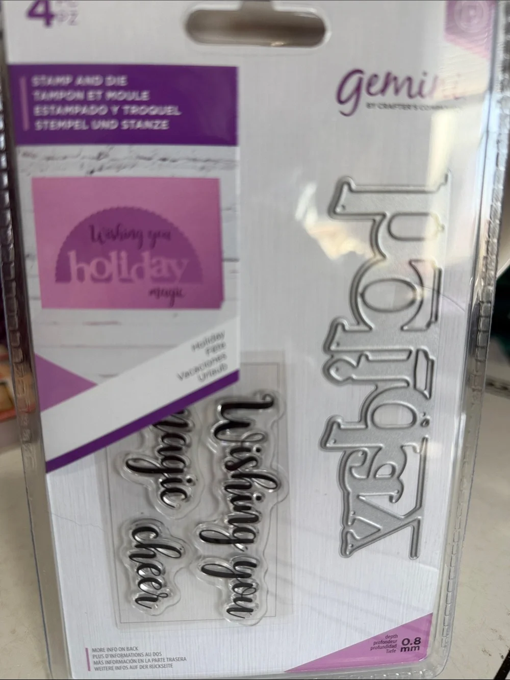 Crafters Companion ‘Holiday’ Stamp & Die Set